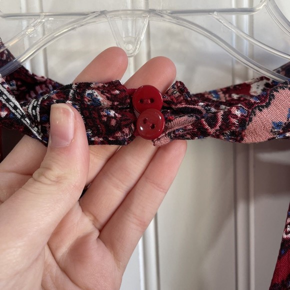 Very J Womens  Large Colorful Floral Paisley Geometric Tunic Top Bohemian - Picture 6 of 14